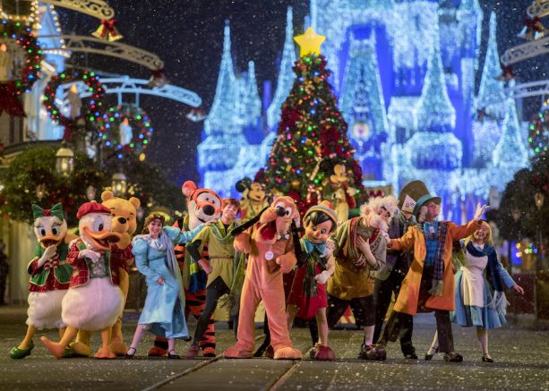 Mickeys Once Upon a Christmastime Parade during Mickey's Very Merry Christmas Party
