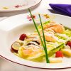 Rapunzel’s Royal Table – Romaine Wedge and Hot Smoked Salmon Salad