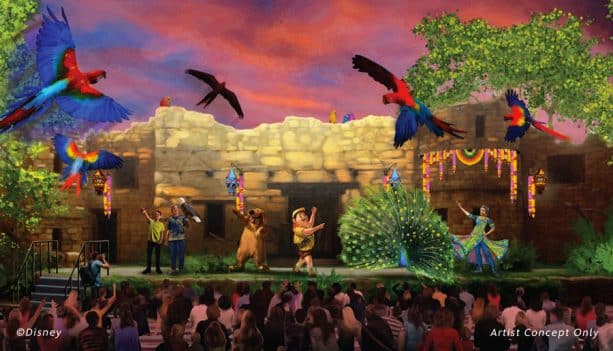 | The Main Street Mouse Up a Great Bird Adventure Rendering