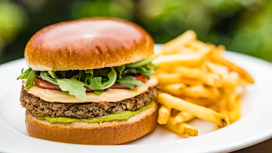 Impossible Burger at Restaurantosaurus at Disney’s Animal Kingdom Theme Park for Party for the Planet