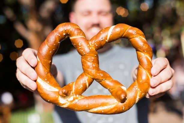 Bavarian Pretzel at Sonoma Terrace at Disney California Adventure Park