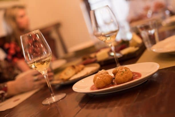 | The Main Street Mouse Crispy Mac Cheese Bites at Wine Bar George Menu Preview
