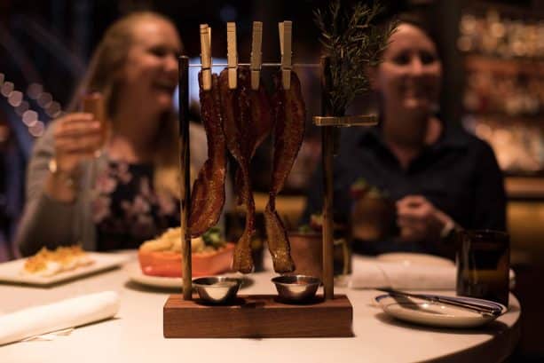 DB Clothesline Candied Bacon at The Edison on the Disney Springs Bourbon Trail