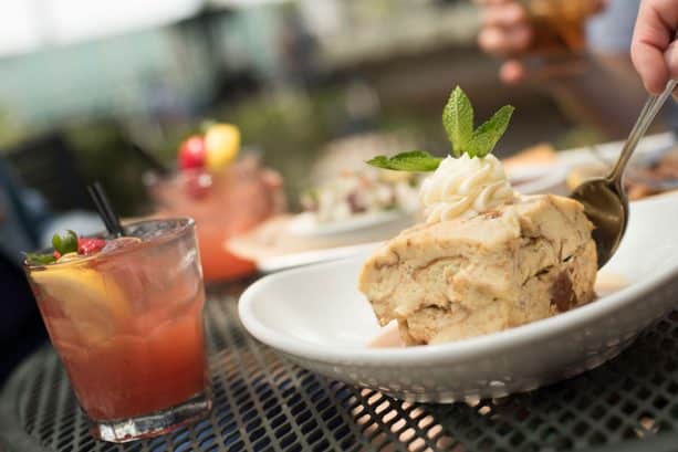 Homemade Bread Pudding and Fine and Mellow at House of Blues Restaurant & Bar on the Disney Springs Bourbon Trail