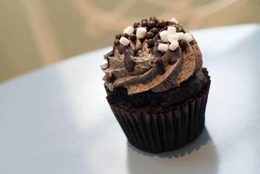 Marshmallow Cookie Crunch Cupcake at Liberty Inn at Epcot