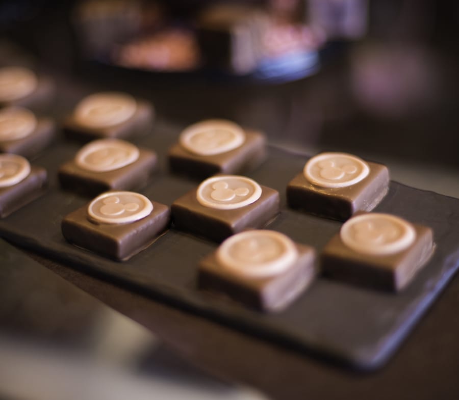 Millennial Pink-Berry Ganache Square at The Ganachery at Disney Springs