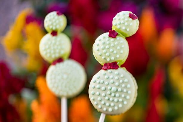 Cactus Macaron Lollipop for Earth Day at Amorettes Patisserie at Disney Springs