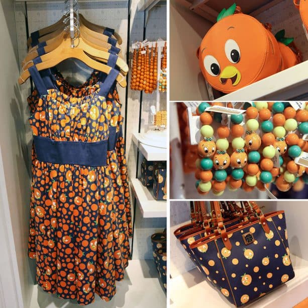 Orange Bird inspired Dresses and Accessories at the Dress Shop at Disney Springs