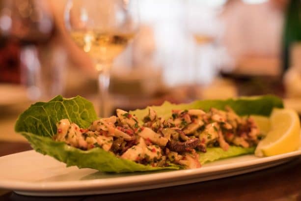 | The Main Street Mouse Grilled Octopus at Wine Bar George Menu Preview