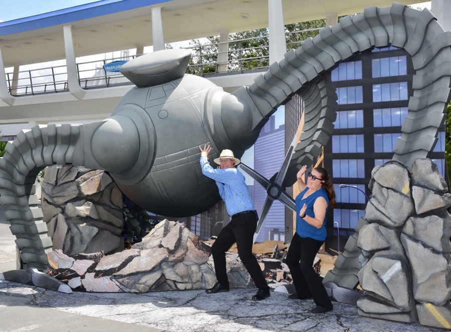 Disney PhotoPass photo ops at the Incredible Tomorrowland Expo in Magic Kingdom Park