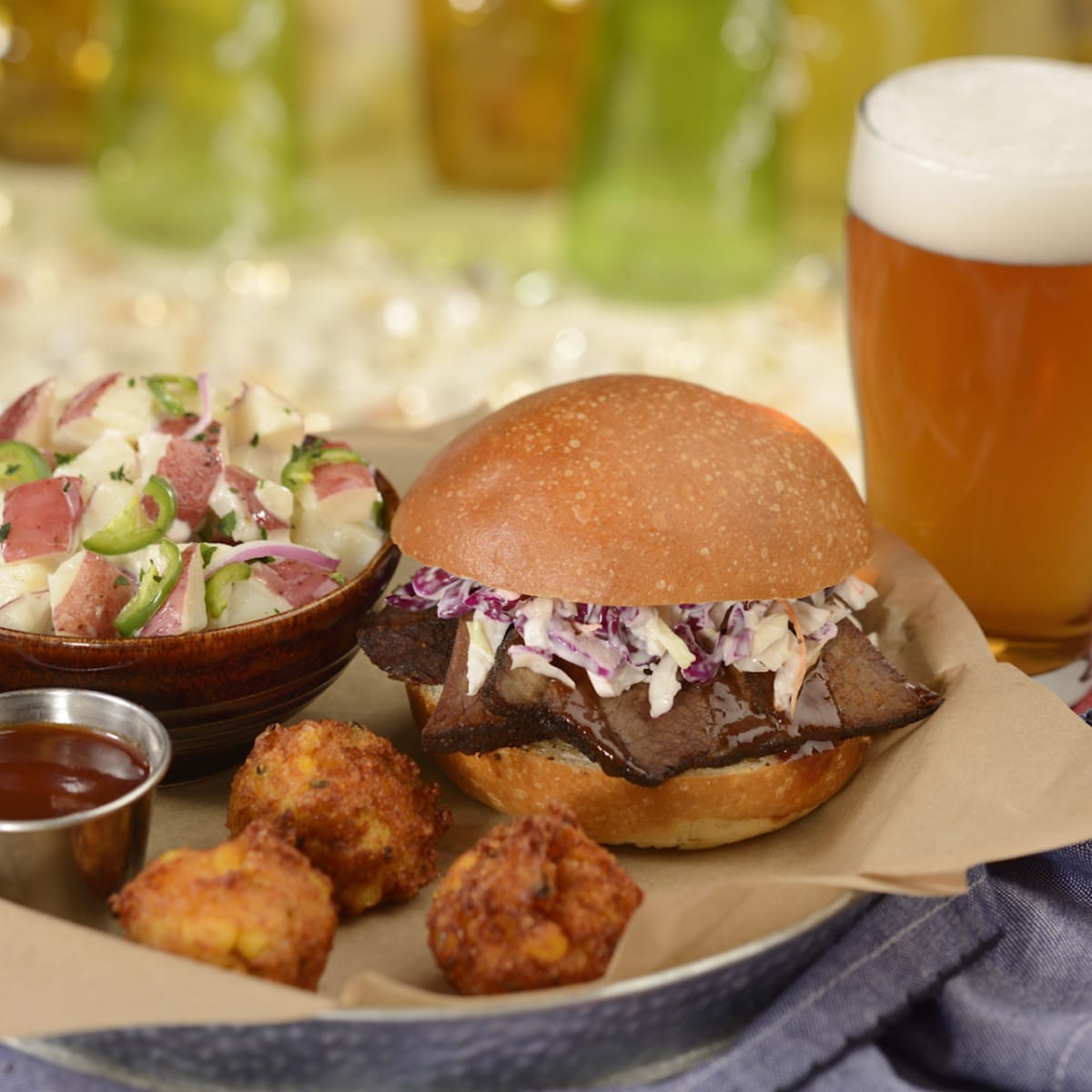 Carved Beef Brisket Sandwich at The Diamond Horseshoe at Magic Kingdom Park