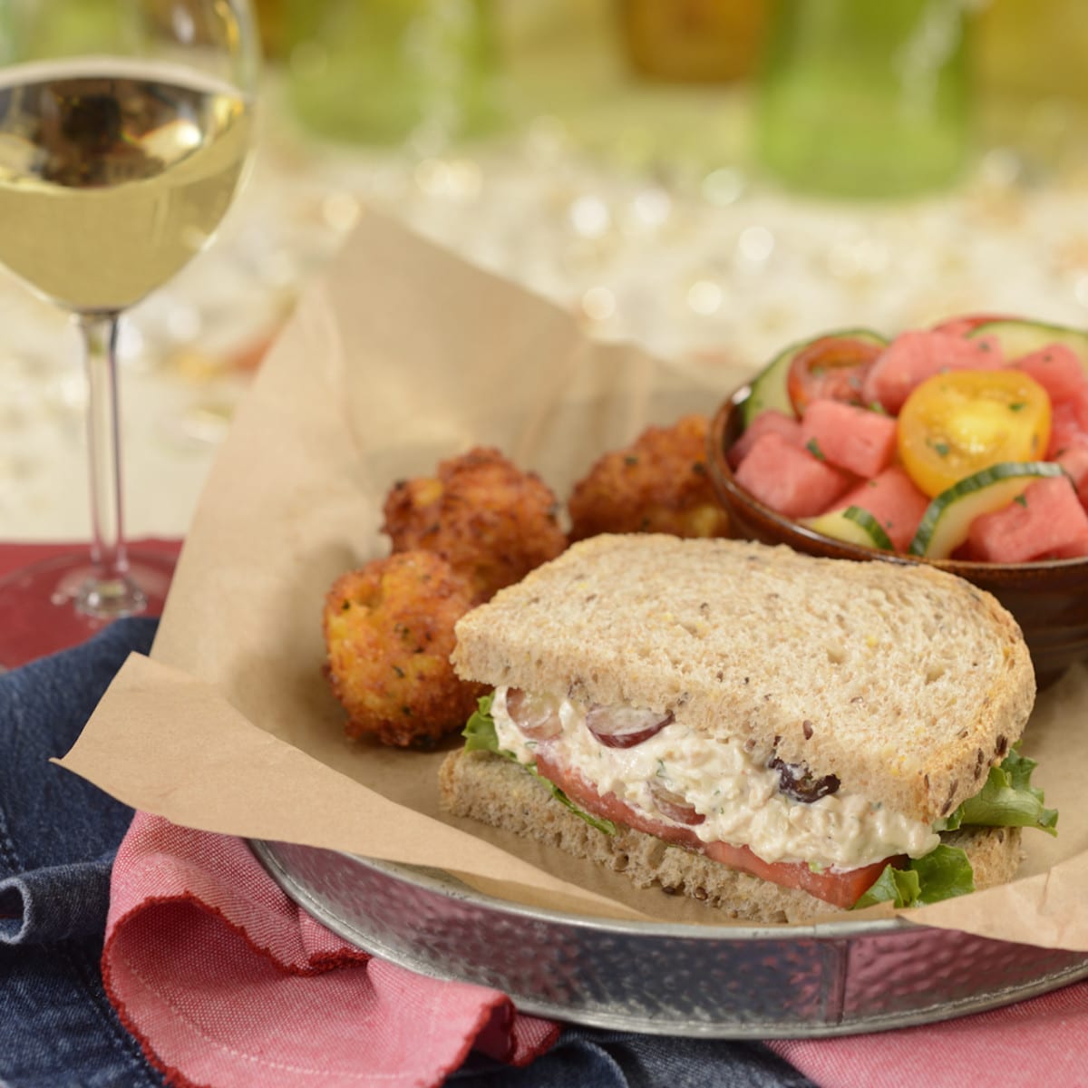 Creamy Turkey Salad Sandwich at The Diamond Horseshoe at Magic Kingdom Park