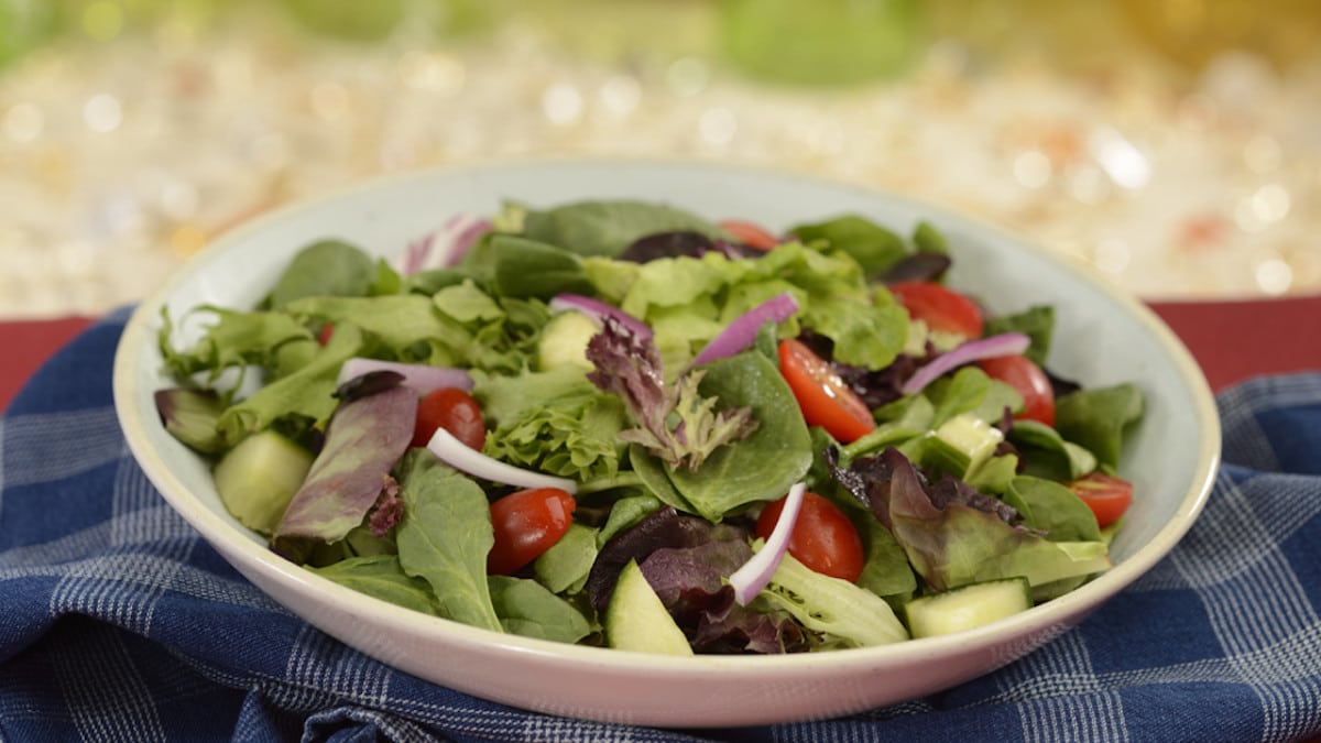 Mixed Green Salad at the Diamond Horseshoe at Magic Kingdom Park