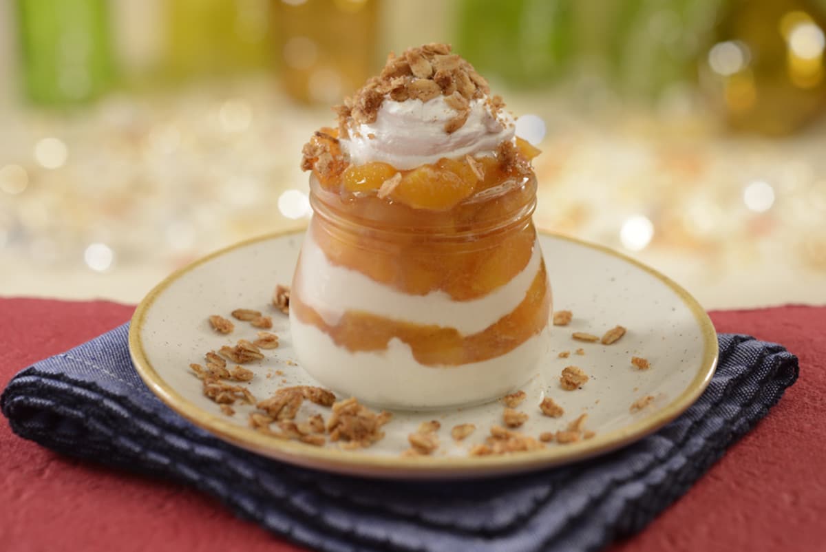 Peaches and Cream Cheesecake at the Diamond Horseshoe at Magic Kingdom Park