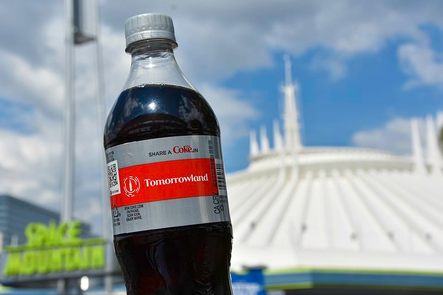 Share a Diet Coke in Tomorrowland Disney Bottle at Disney Parks