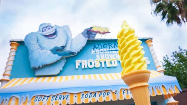Pixar Pier Adorable Snowman Lemon Cone