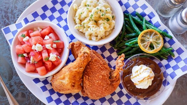 Picnic inspired meal Plaza Inn at Disneyland park