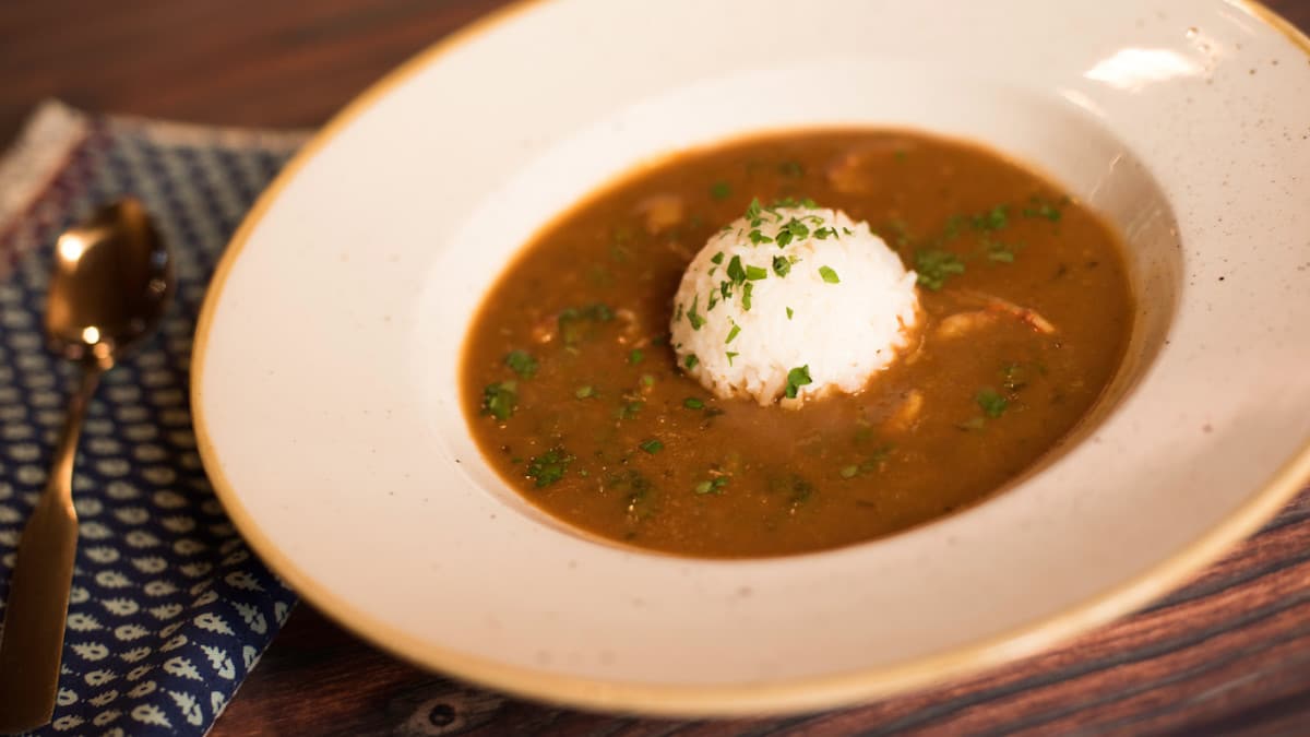 | The Main Street Mouse Crawfish Étouffée at Scat Cats Club at Disneys Port Orleans Resort French Quarter