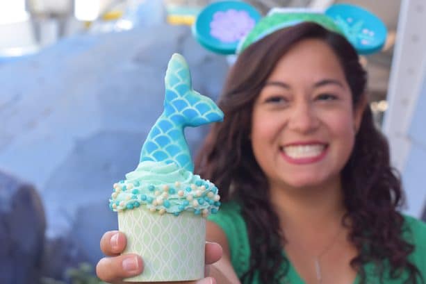 Mermaid Cupcake at Main Street Bakery at Magic Kingdom Park