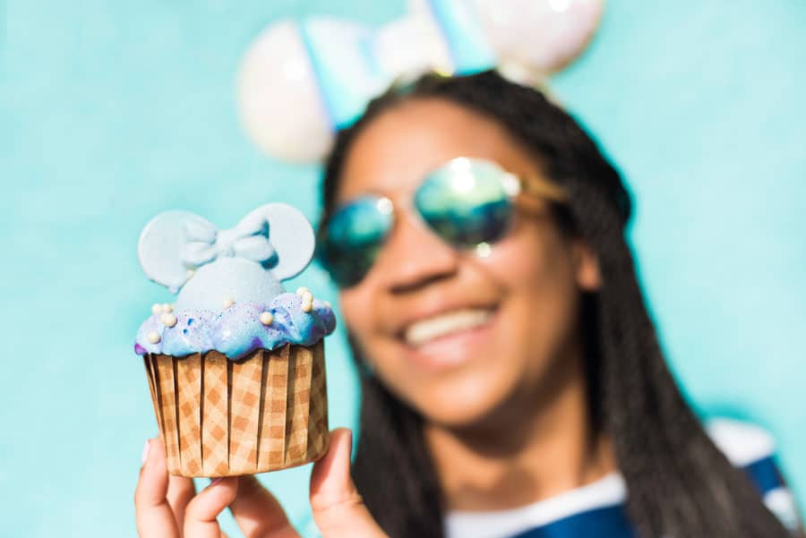 Iridescent Cupcake at Disneys All Star Resorts and Disneys Saratoga Springs Resort Spa