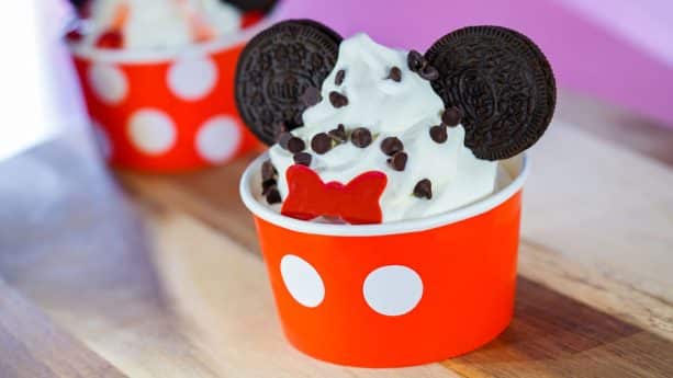 Mickey and Minnie Sundaes at Clarabelle’s at Disneyland Park