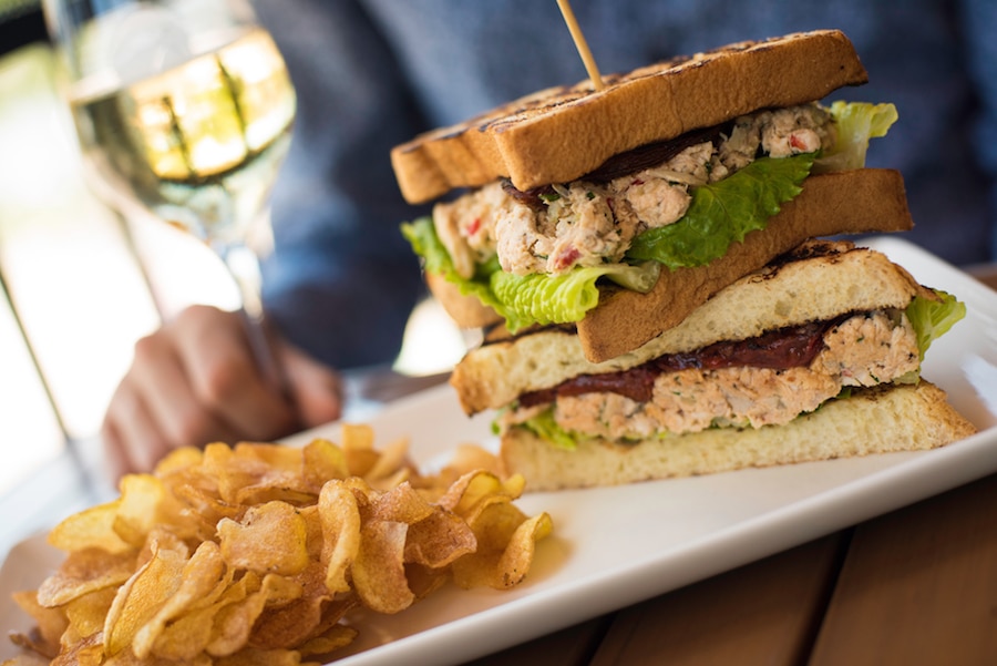 Chicken Salad Sandwich at Wine Bar George at Disney Springs
