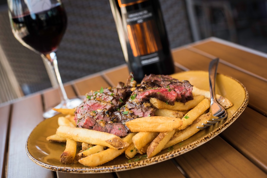 Steak Frites at Wine Bar George at Disney Springs