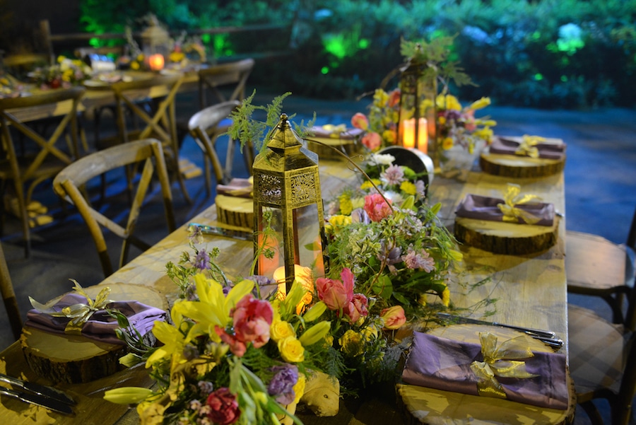 Detailed Table Settings for Your'Tangled'-Inspired Milestone Celebration