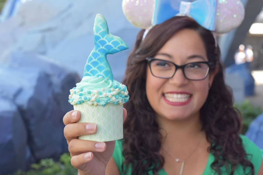 Mermaid Cupcake at Main Street Bakery at Magic Kingdom Park