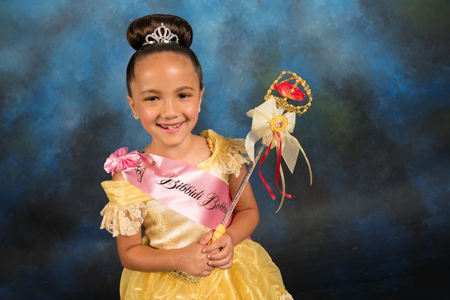 Girl Posing in the Disney PhotoPass Studio at Disney Springs