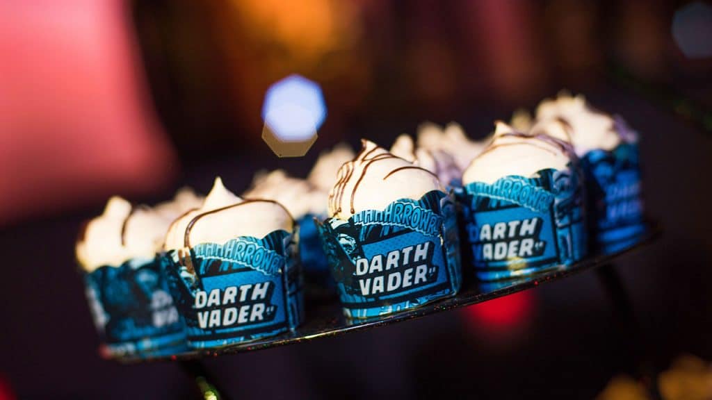 Darth Vader Peanut Butter Cupcakes at Star Wars: A Galactic Spectacular Dessert Party at Disney’s Hollywood Studios