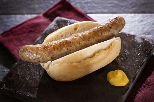 Roast Bratwurst at the Germany Marketplace for the Epcot International Food Wine Festival