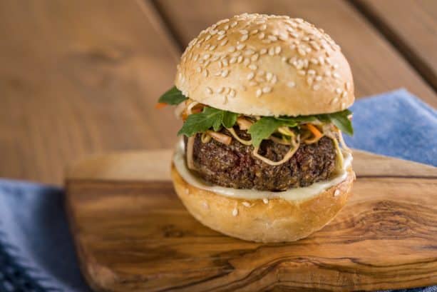 the Impossible Burger Slider at the Earth Eats Marketplace for the Epcot International Food Wine Festival