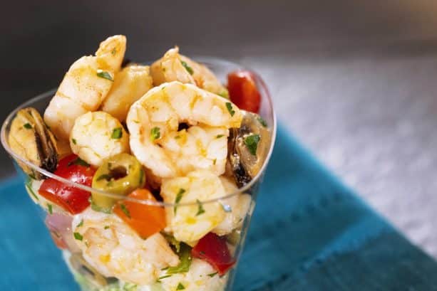 Seafood Salad at the Spain Marketplace for the Epcot International Food Wine Festival