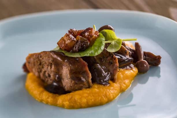 Seared Venison Sausage at the New Zealand Marketplace for the Epcot International Food Wine Festival