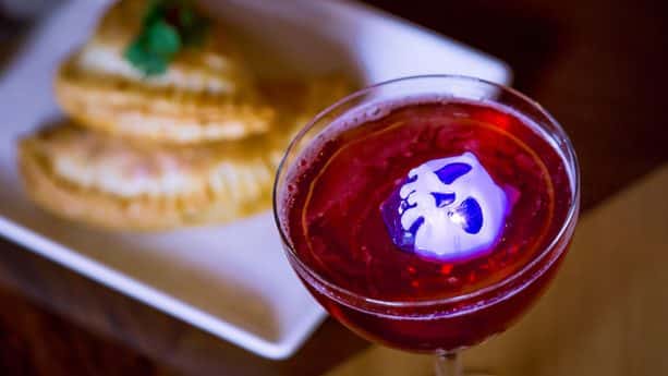 2018 Halloween Purple Poison Apple Glow Cube at Carthay Circle Restaurant at Disney California Adventure Park