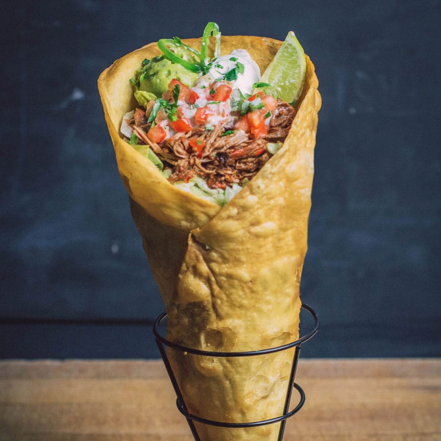 Taco Cone at 4R Cantina Barbacoa Food Truck at Disney Springs Taco Cone at 4R Cantina Barbacoa Food Truck at Disney Springs