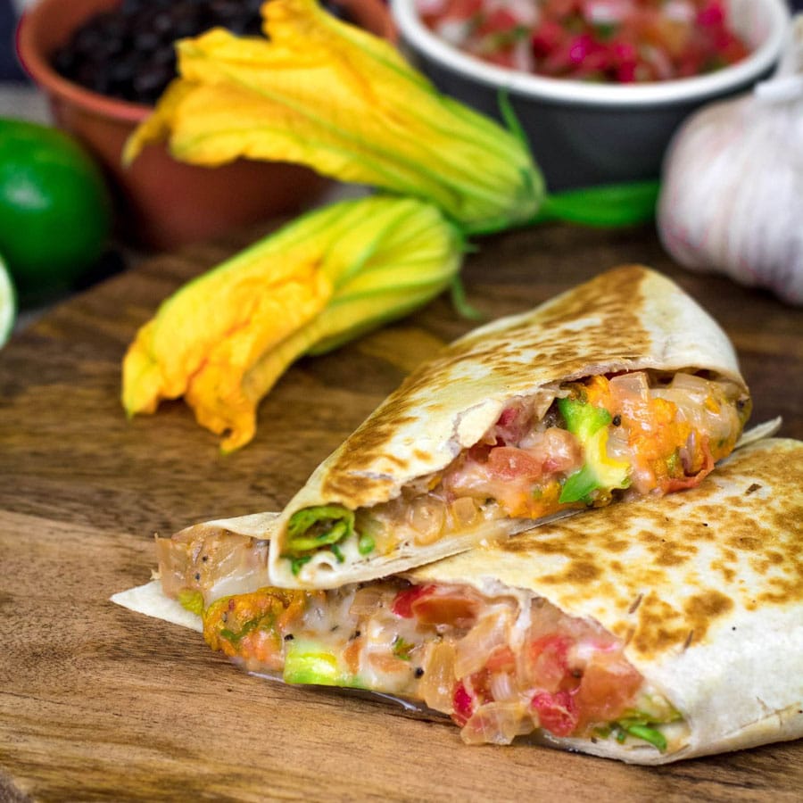 Squash Blossom Burrito at 4R Cantina Barbacoa Food Truck at Disney Springs Squash Blossom Burrito at 4R Cantina Barbacoa Food Truck at Disney Springs
