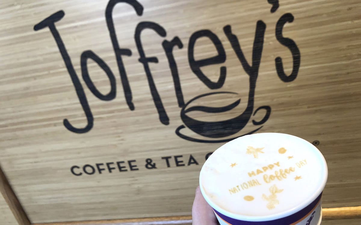 Coffee Foam Art at Joffreys Coffee Tea Company at Walt Disney World Resort