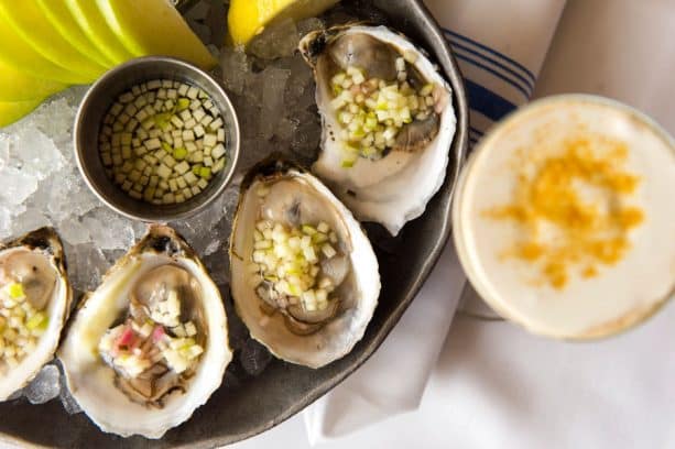 Lucky Dux Oysters and Bronzed Maple Coffee at The Boathouse for WonderFall Flavors at Disney Springs