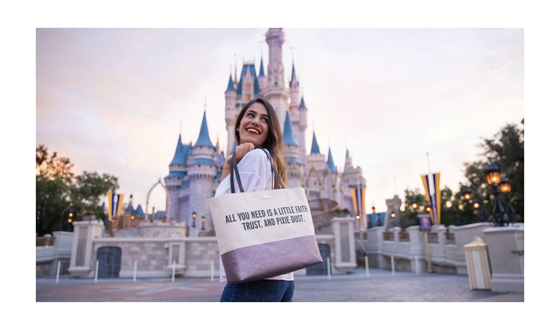 Kate spade disney tote pixie dust sale