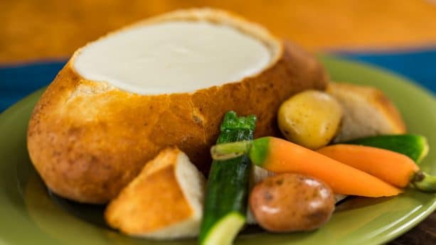 | The Main Street Mouse Cheese Fondue from Bavaria Holiday Kitchen at Epcot International Festival of the Holidays