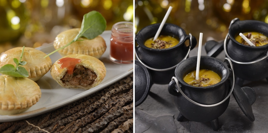 Hunters Pie and Winter Squash Bisque at Storybook Dining at Artist Point at Disneys Wilderness Lodge
