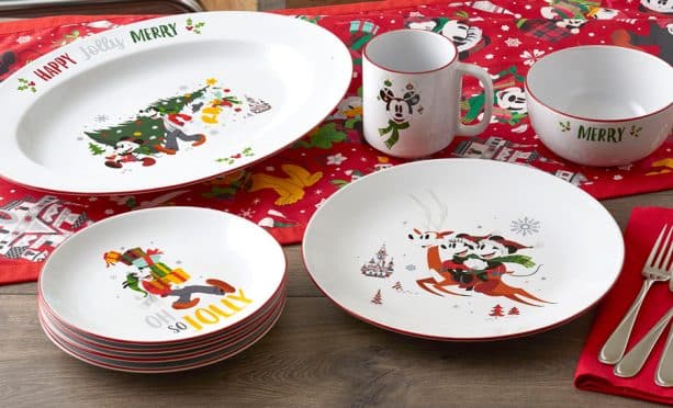 Disney Parks Holiday collection dinnerware