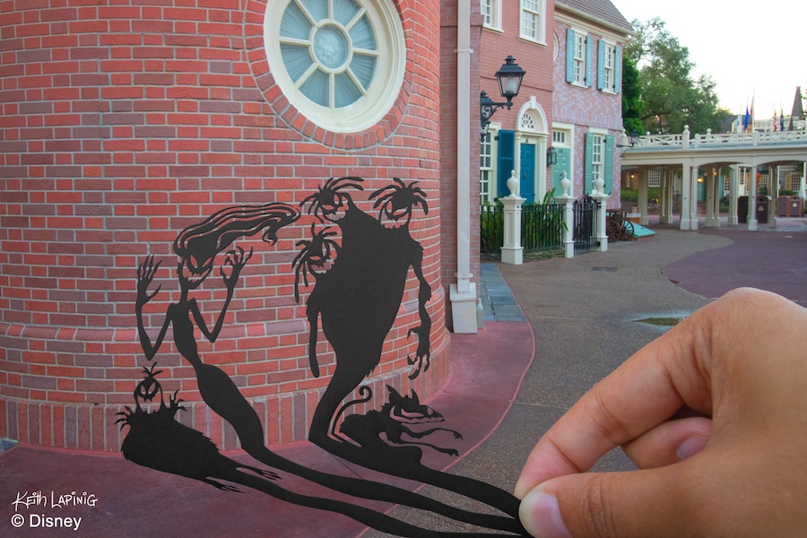 Sinister Shadows Silhouette at Magic Kingdom Park