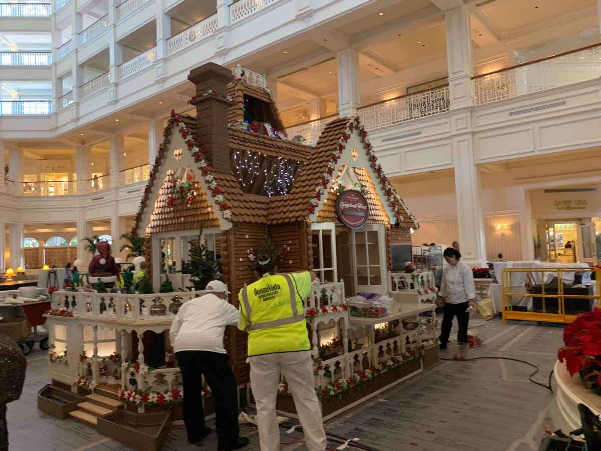 The Gingerbread House is Being Assembled at Disney’s Grand Floridian!