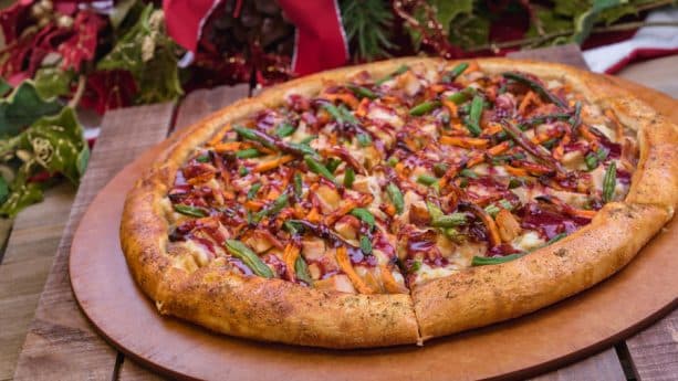 Holiday Dinner Pizza from Boardwalk Pizza Pasta at Disney California Adventure Park for 2018 Holidays at Disneyland Resort