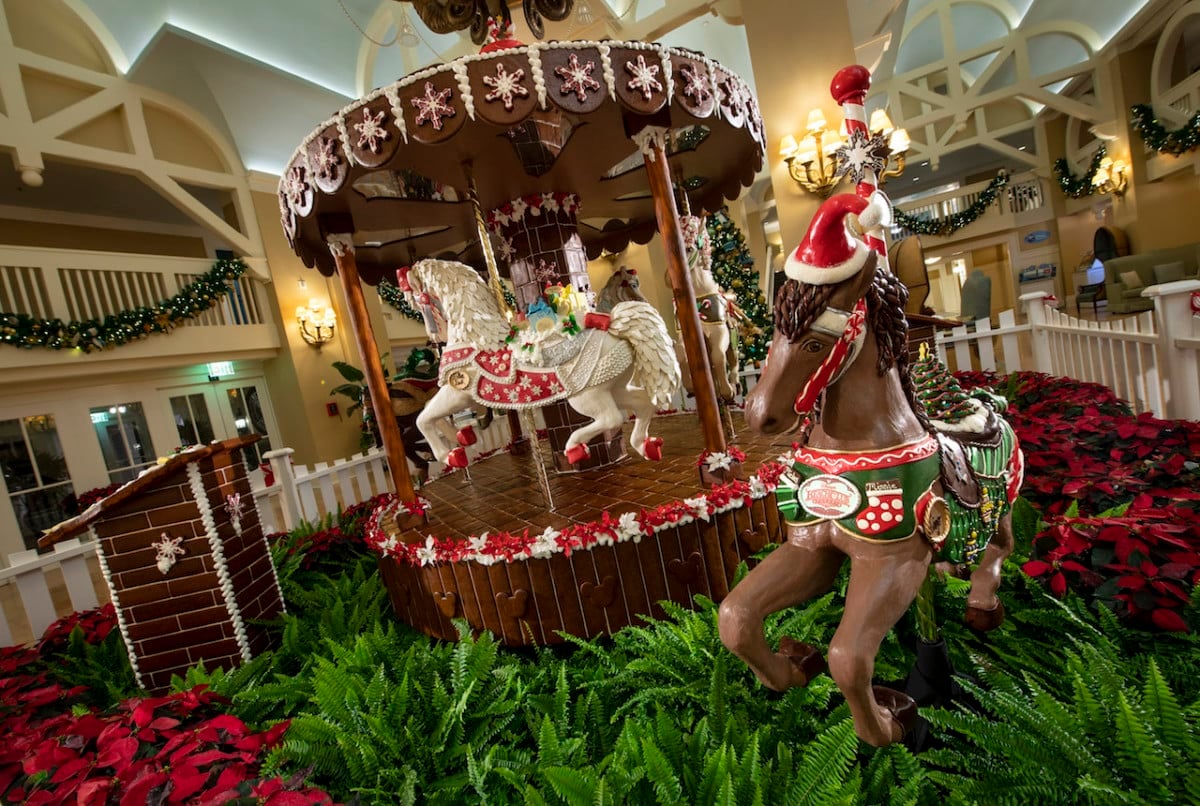 2018 Holiday Gingerbread Display at Disney’s Yacht Club Resort