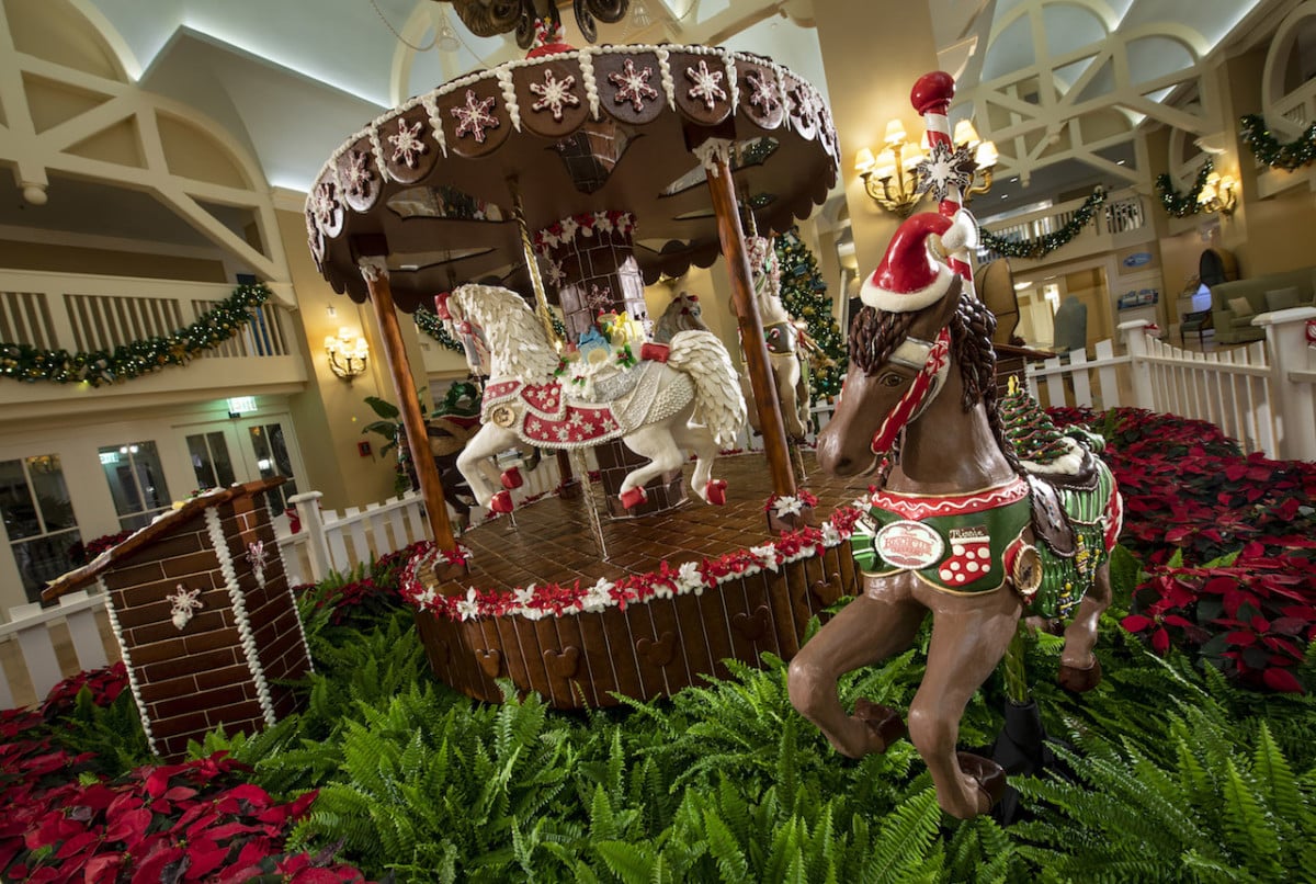 | The Main Street Mouse 2018 Holiday Gingerbread Display at Disneys Yacht Club Resort