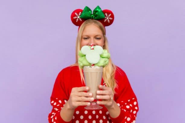 Christmas Cookie Milkshake at Auntie Gravity’s Galactic Goodies for Mickey’s Very Merry Christmas Party at Magic Kingdom Park